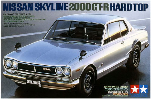 โมเดลประกอบ รถยนต์ทามิย่า Nissan Skyline 2000GTR Hard Top 1/24