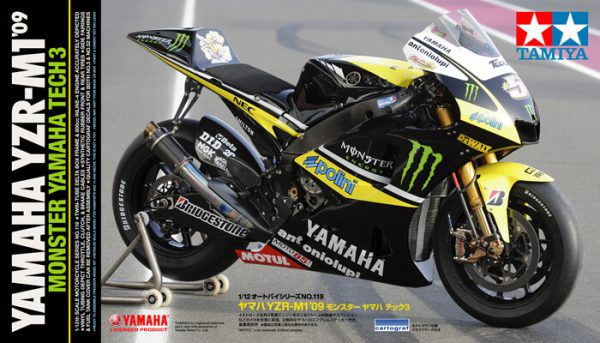 โมเดลมอเตอร์ไซค์ YZR-M1 09 Monster Yamaha Tech 3 1/12