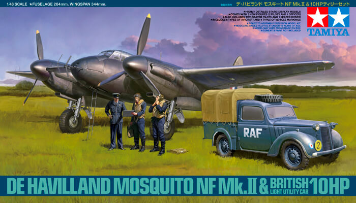 โมเดลเครื่องบิน ทามิย่า De Havilland Mosquito NF Mk.II 1/48