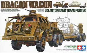โมเดลรถขนส่งรถถังอเมริกัน U.S. 40-ton Dragon Wagon 1/35