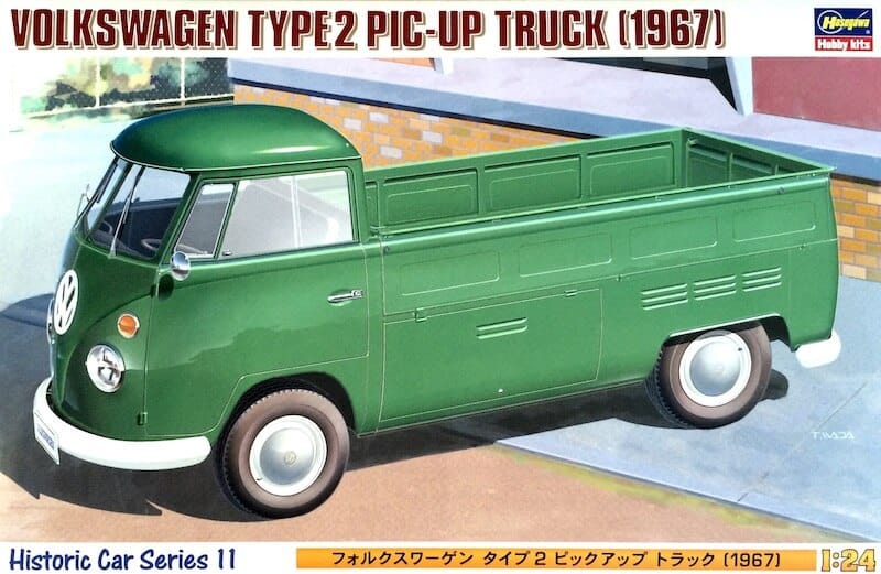 โมเดลรถยนต์ Hasegawa Volkswagen Type 2 Pick Up Truck 1967 1/24