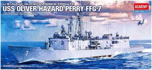 โมเดลเรือฟริเกตอเมริกัน USS OLIVER HAZARD PERRY 1/350
