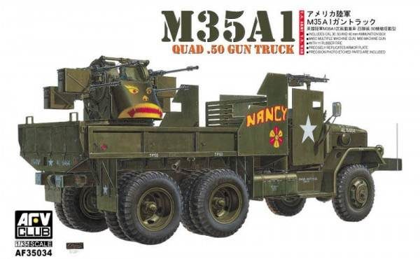 ขายโมเดล AFV 35034 M35A1 QUAD 50 GUN TRUCK