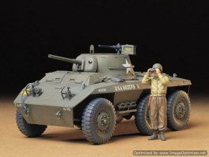 โมเดลรถเกราะ U.S. M8 Light Armored Car Grayhound 1/35