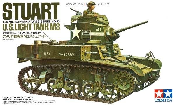 โมเดลรถถังเบา U S M3 Stuart Light Tank 1 : 35 ขาย