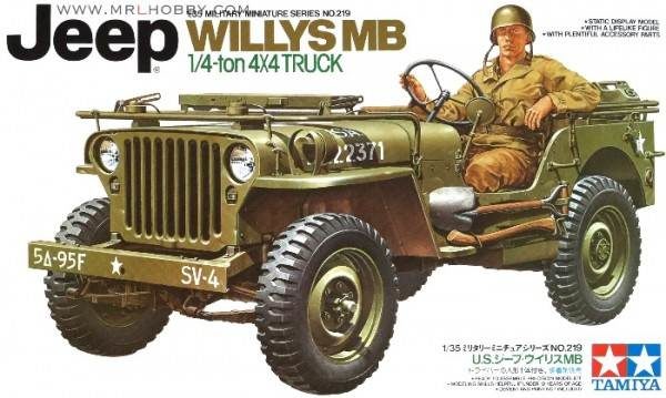 ขาย โมเดลประกอบรถจิ๊บทามิย่า Jeep Willys MB 1 : 35 ราคาถูก