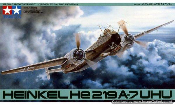 โมเดลเครื่องบินทามิย่า Heinkel He 219A-7 Uhu 1/48
