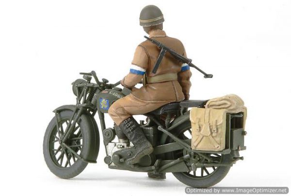 ฟิกเกอร์ทหารอังกฤษ British Motorcycle BSA M20 MP Set 1/35