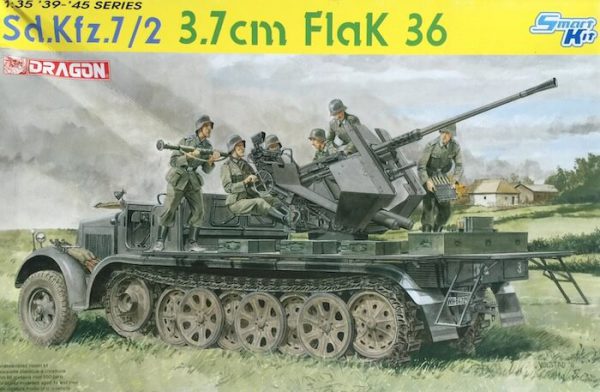 โมเดลรถถัง Dragon DR6541 Sd.Kfz.7/2 3.7cm Flak 36 1/35