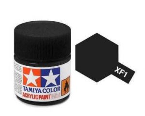 สีสูตรน้ำ TAMIYA XF-1 Flat black