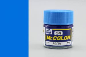 สีสูตรแลกเกอร์ Mr Color C034 sky blue