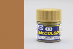 สีกันเซ่ สูตรแลกเกอร์ Mr Color C019 sandy brown