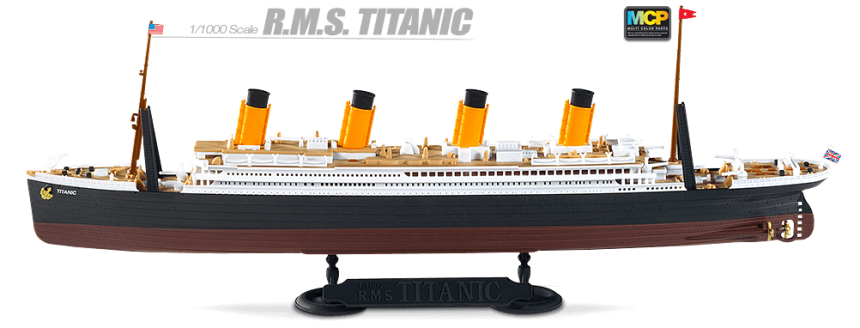 โมเดลเรือไททานิค ACADEMY RMS TITANIC 1/1000 MCP ประกอบด้วยมือ