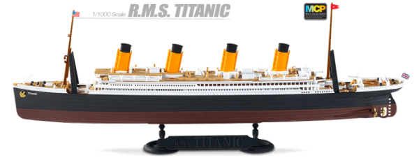 โมเดลเรือไททานิค ACADEMY RMS TITANIC 1/1000 MCP ประกอบด้วยมือ