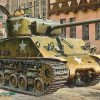 โมเดลรถถังฟิวรี่ M4A3E8 Sherman European Theater 1/35