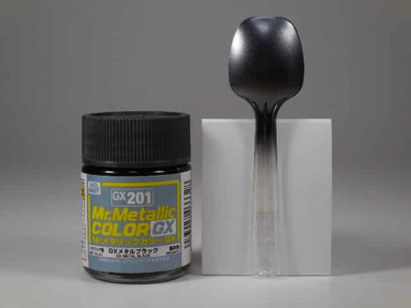 สีเมทัลลิก Mr.Metallic Color GX201 Metal Black