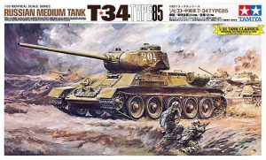 โมเดลรถถังรัสเซีย Russian Medium Tank T34/85 1/25