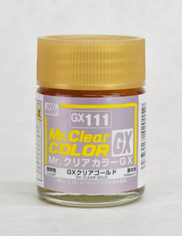 สีมิสเตอร์ฮอบบี้ GX111 CLEAR GOLD 18ML (Metallic)
