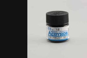 สีสูตรน้ำ Acrysion N12 flat black