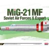 โมเดลเครื่องบิน Academy MIG-21MF/SM Soviet Forces & Export 1/48