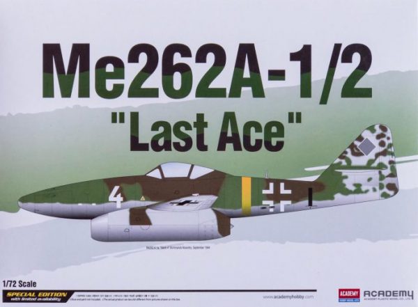 โมเดลเครื่องบิน Academy Me262A-1/2 Last Ace 1/72