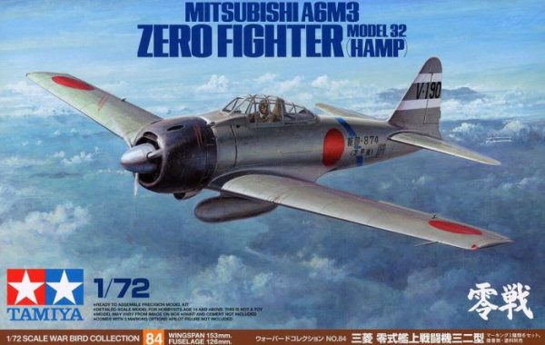 โมเดลเครื่องบิน Mitsubishi A6M Zero Type 32 1/72