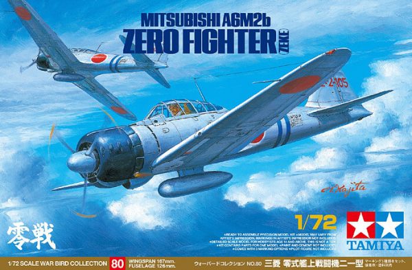 โมเดลเครื่องบินรบญี่ปุ่น Mitsubishi A6M2b (ZEKE) 1/72