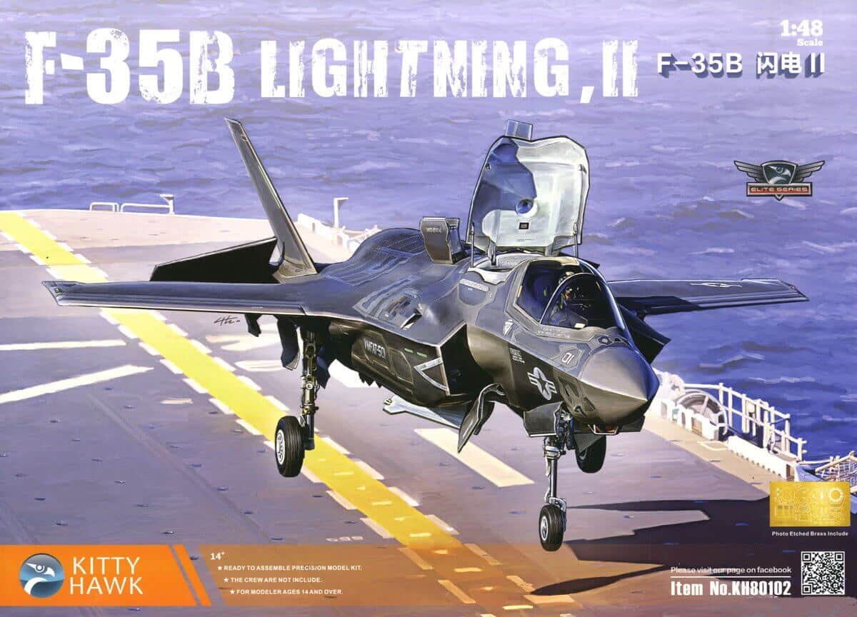 โมเดลเครื่องบิน Kitty Hawk F-35B Lightning II 1/48