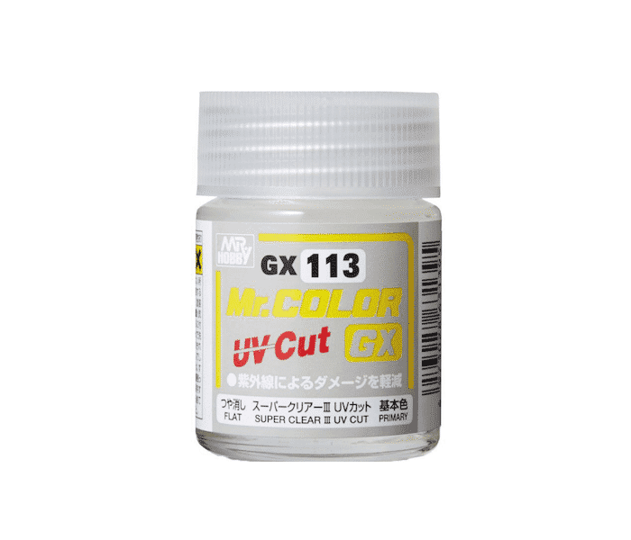 สีเคลียร์กันยูวีชนิดขวด GX113 UV CUT FLAT ( ด้าน )