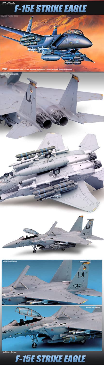 โมเดลเครื่องบิน Academy 12478 F-15E STRIKE EAGLE 1/72