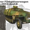 โมเดลรถกึ่งสายพาน Mittlerer Funkpanzerwagen SdKfz 251/3 Ausf D 1/35