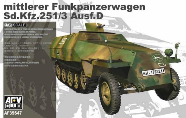 โมเดลรถกึ่งสายพาน Mittlerer Funkpanzerwagen SdKfz 251/3 Ausf D 1/35