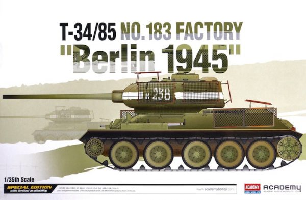 โมเดลรถถังโซเวียต T-34/85 No.183 Factory Berlin 1945 (1/35)