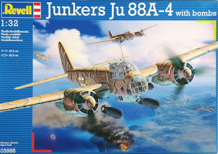โมเดลเครื่องบิน ทิ้งระเบิด Junkers Ju 88A-4 (1/32)