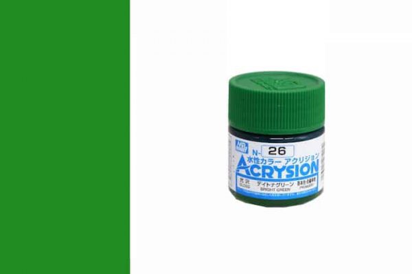 สีสูตรน้ำ Acrysion N26 bright green