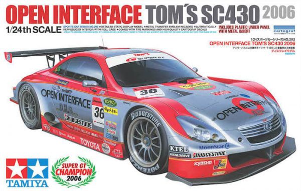 โมเดลรถทามิย่า OPEN INTERFACE TOM’S SC430 2006 1/24