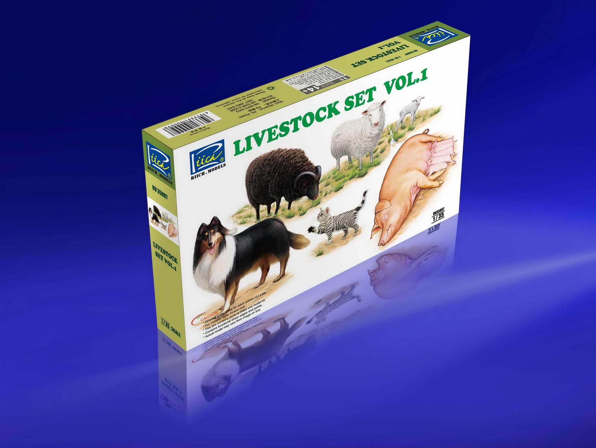 โมเดลสัตว์โลกน่ารัก Livestock Set Vol.1