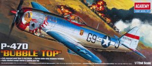 โมเดลเครื่องบิน P-47D THUNDERBOLT BUBBLE TOP 1/72