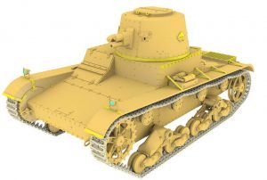 โมเดลรถถัง Vickers 6-Ton light tank Alt B Early Production (รูปลอกไทย)