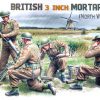 โมเดลฟิกเกอร์ British 3 inch Mortar Team set