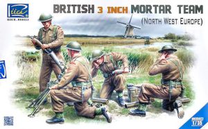 โมเดลฟิกเกอร์ British 3 inch Mortar Team set