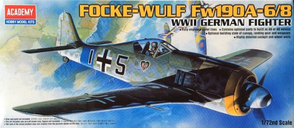 โมเดลเครื่องบิน FOCKE-WULE FW-190A6/8 (1/72)