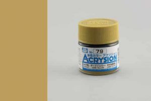 สีสูตรน้ำ Acrysion N79 dark yellow (sandy yellow)