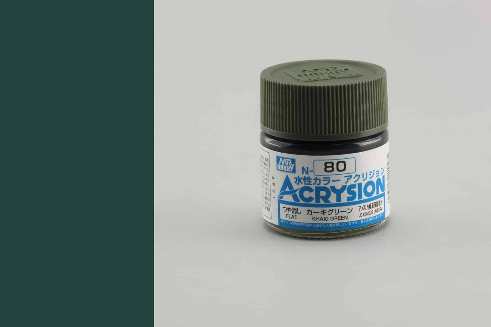 สีสูตรน้ำ Acrysion N80 khaki green