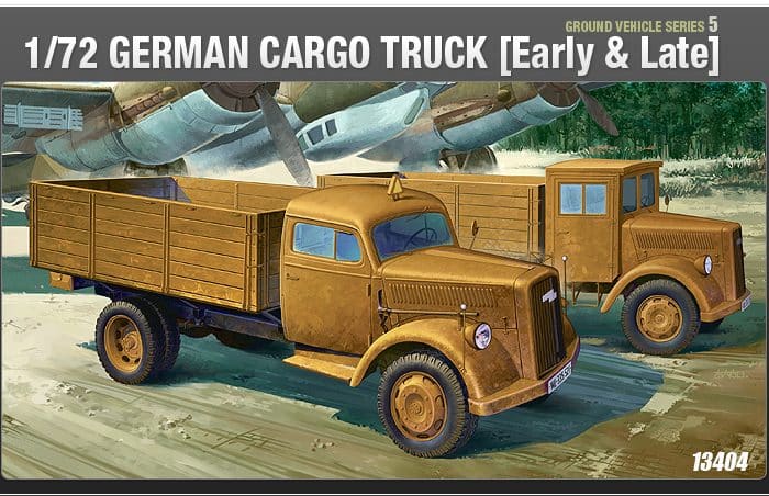 โมเดลรถบรรทุก GERMAN CARGO TRUCK(Early&Late) (1/72)