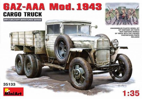 โมเดลรถทหาร GAZ-AAA Mod. 1943. CARGO TRUCK 1:35