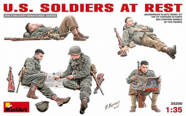 โมเดลฟิกเกอร์ U.S. SOLDIERS AT REST 1:35