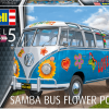 โมเดลรถโฟล์คตู้ VW Samba Bus Flower Power สเกล 1/14