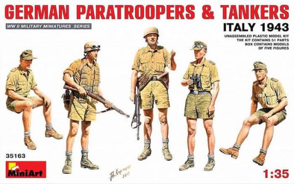 โมเดลฟิกเกอร์ GERMAN PARATROOPERS & TANKERS (Italy 1943)