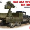 โมเดลรถทหาร GAZ-AAA w/QUAD M4 MAXIM 1:35
